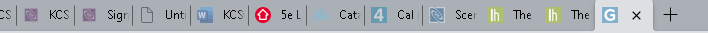 screenshot displaying a number of different browser tabs 